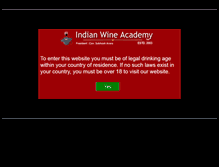 Tablet Screenshot of indianwineacademy.com